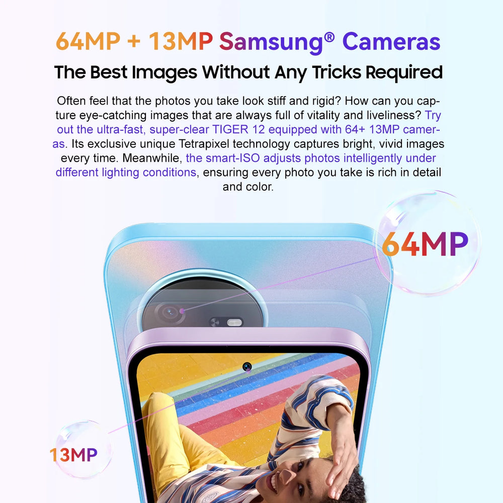 Blackview OSCAL Tiger 12 Helio G99 | 6.78" 120Hz 2.4K 64MP 8GB+256GB Android 13