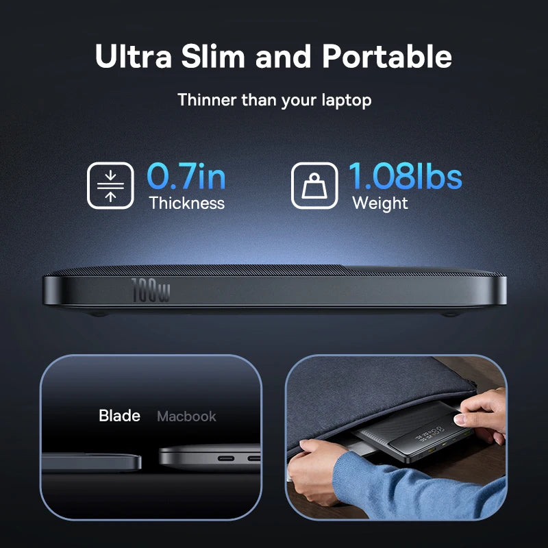 Baseus 100W Power Bank 20000mAh | PD Fast Charge Laptop MacBook iPhone Samsung