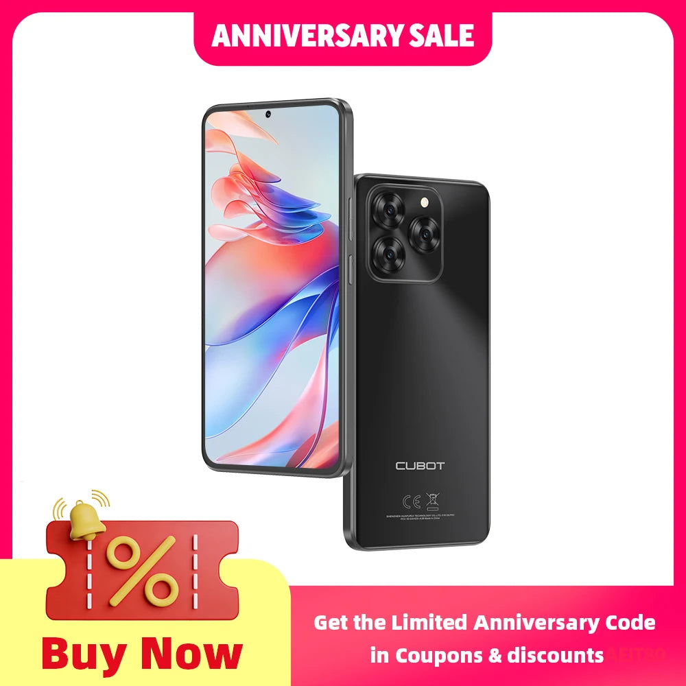 Cubot Note 60 Smartphone Android 15 | 7.2" 120Hz 16GB 128GB 48MP 7000mAh