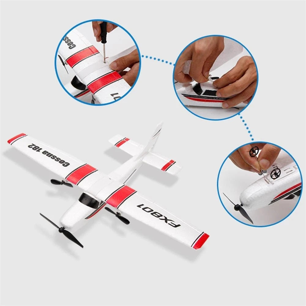 FX801 RC Plane 2.4G 2CH RTF EPP Foam | Fixed Wingspan Aircraft Toy Gift Kids
