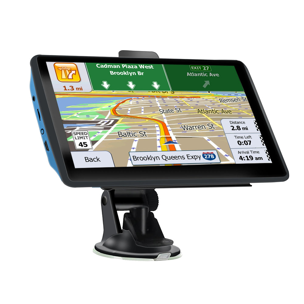 7" GPS Car Truck Navigator 2024 | Europe + North America Free Maps FM Music 8GB