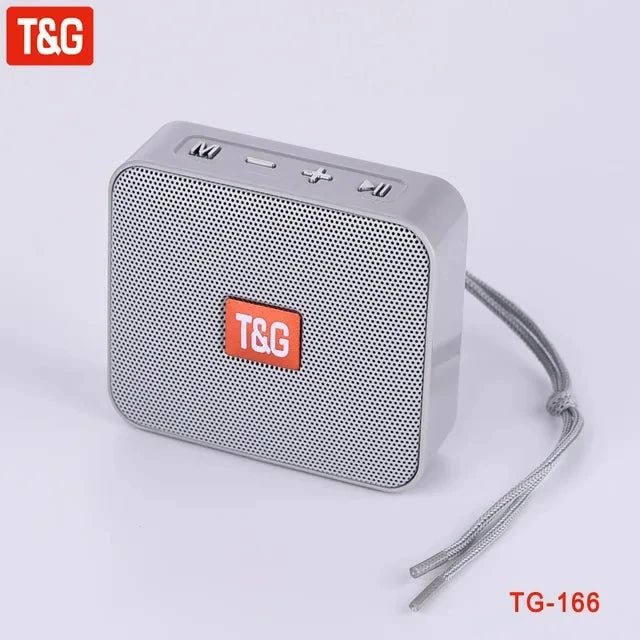 TG166 Portable Bluetooth Mini Boombox Speaker | USB TF Bass Column Outdoor