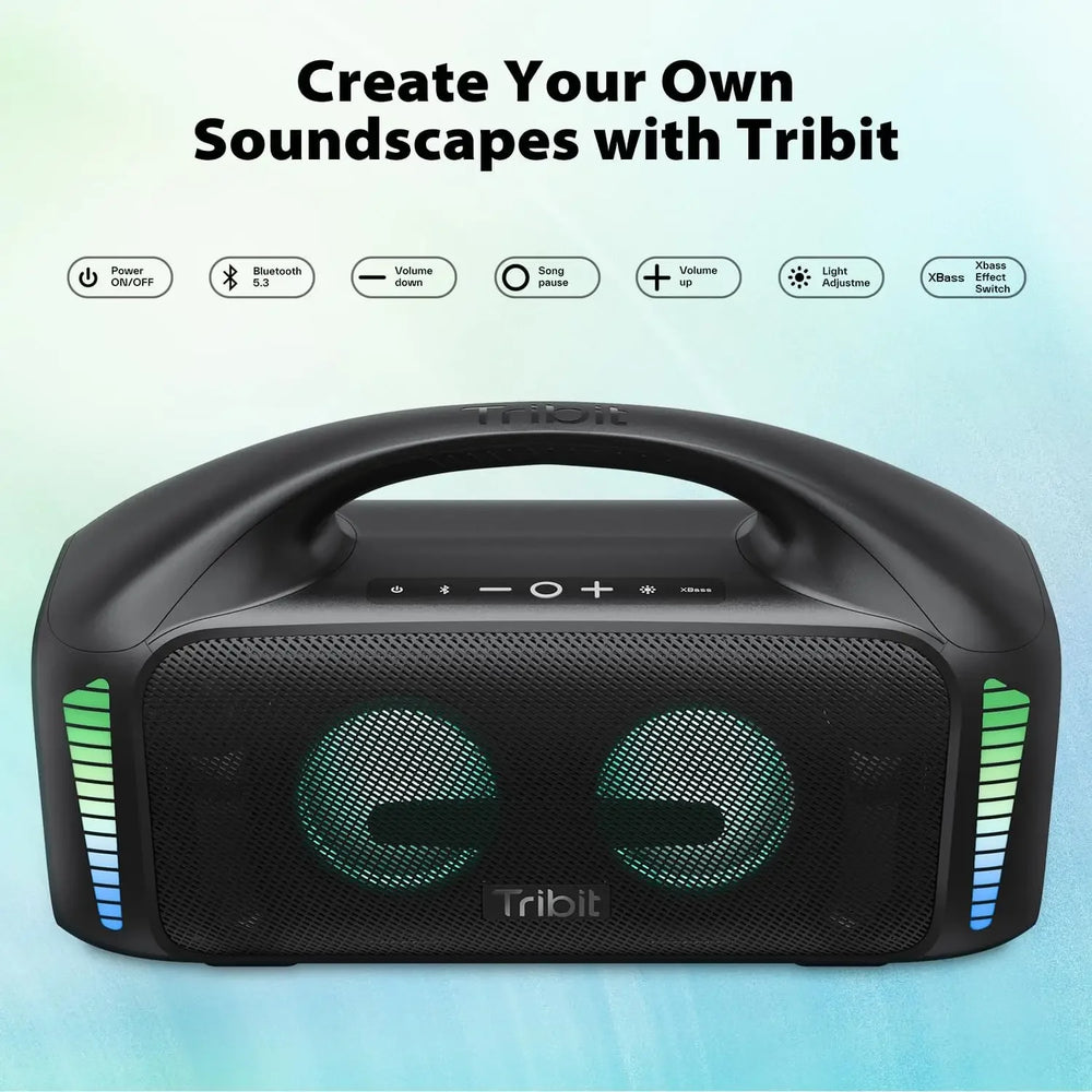 Tribit StormBox Blast Portable Speaker 90W | IPX7 Waterproof 30H Party Camping