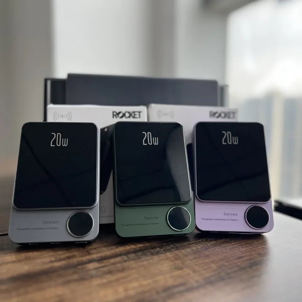 Alloy Magnetic Power Bank 10000mAh | Wireless Fast Charge MagSafe iPhone 11–15