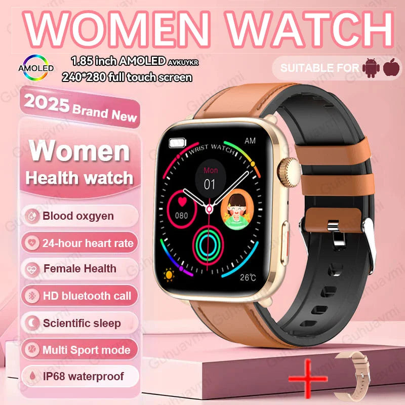 2025 AI Smart Diagnosis Watch HRV+PPG IP68 NFC | Blood Pressure Heart Rate Monitor