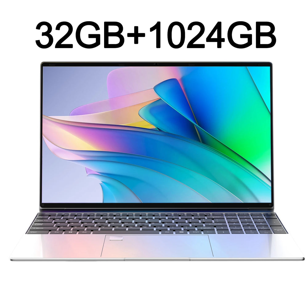 15.6" Laptop Intel 6500Y | 32GB RAM 2TB SSD Backlit Keyboard Fingerprint Win11
