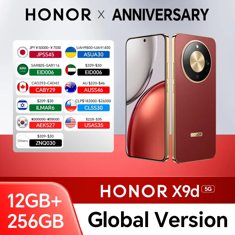 HONOR X9d 5G Smartphone 12GB+256GB | 6.79" 120Hz AMOLED 108MP 8300mAh 66W