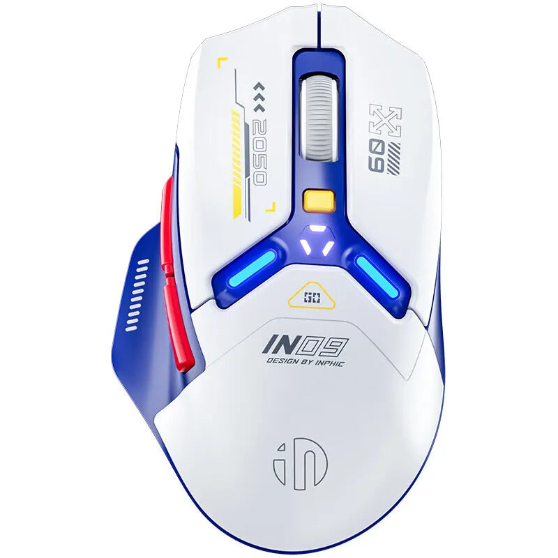 Inphic IN9 Wireless Gaming Mouse | PAW3311 Bluetooth RGB Rechargeable