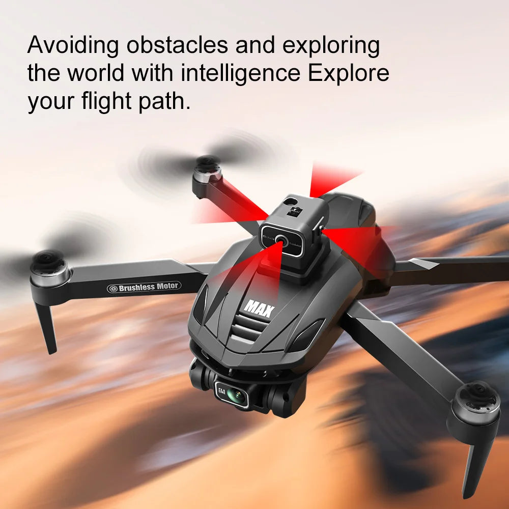 V168 Pro MAX GPS Drone 8K Brushless | 360° Obstacle Avoidance 5G FPV Large Screen