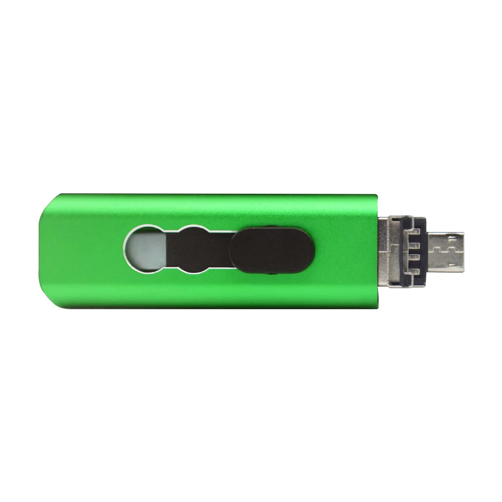 KFHIREW 3-in-1 OTG USB Flash Drive | USB 2.0 + Type-C + Micro USB | 8GB–128GB