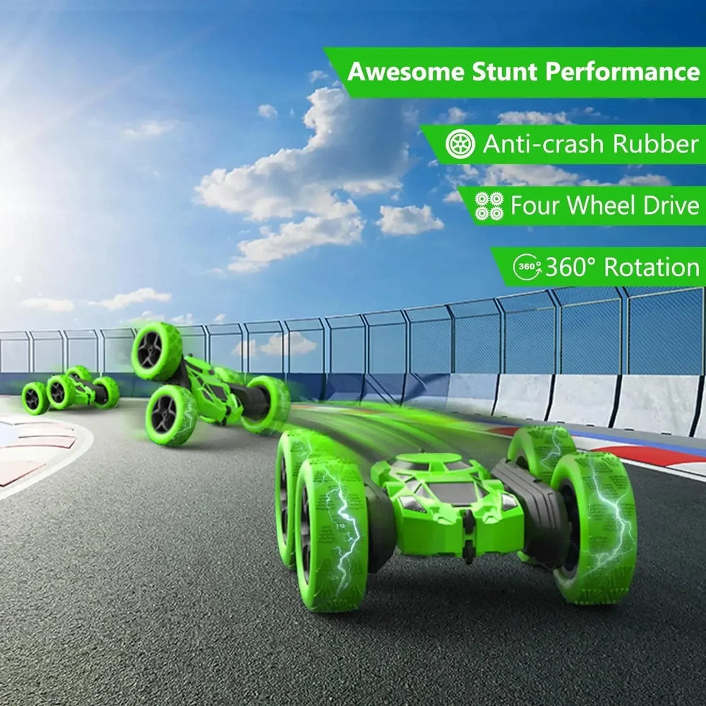 Chriyungel Double-Sided Flip RC Stunt Car 2.4G | 360° Rotation High Speed Drift
