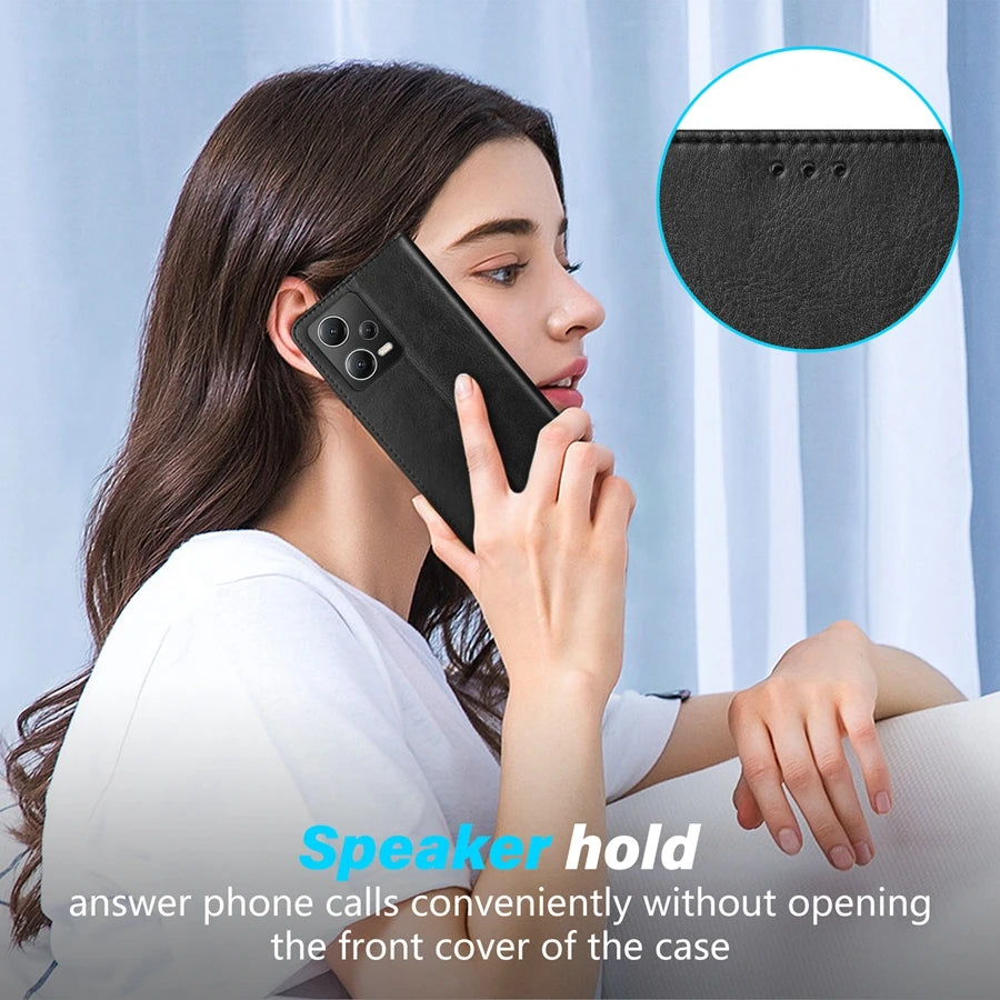 ZZXX Magnetic Leather Wallet Case | Xiaomi Redmi Note 12 Pro 11 10S POCO X5 12T