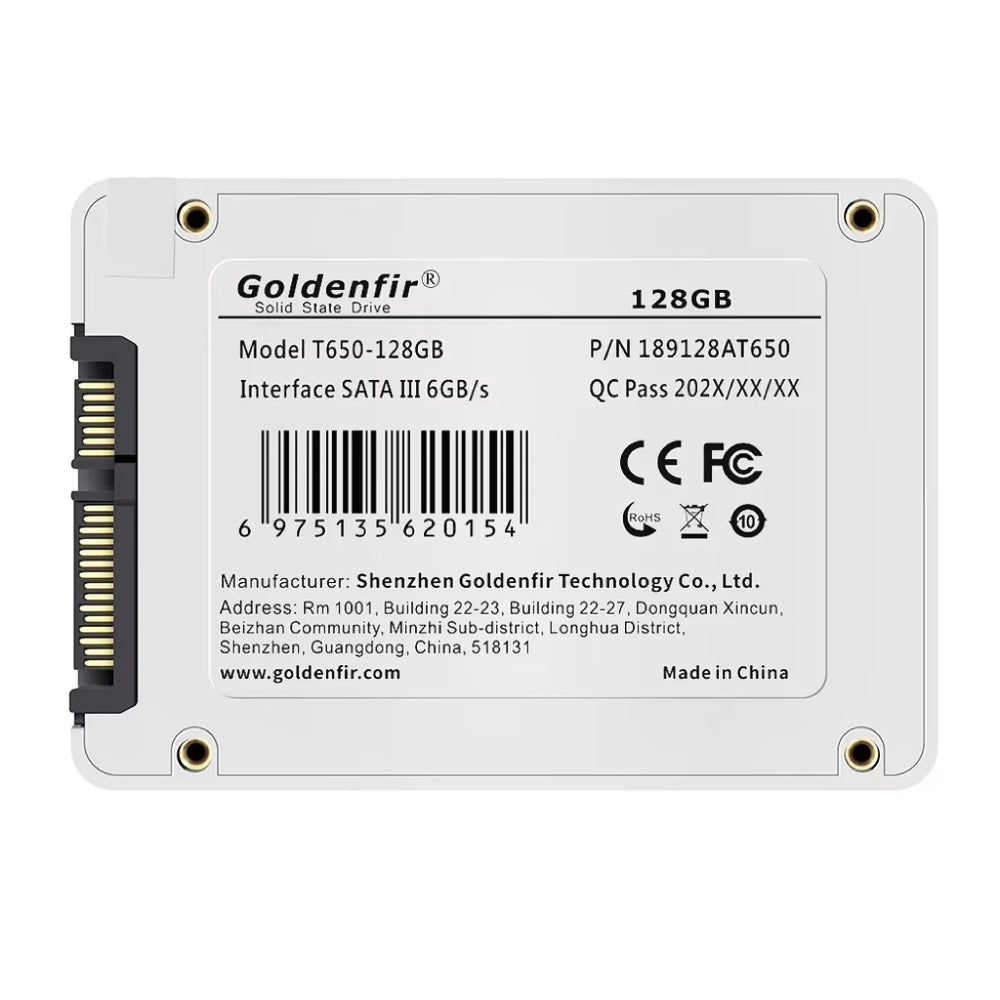 Goldenfir Classic 2.5" SSD SATA III | 120GB–2TB Internal Drive Laptop & Desktop