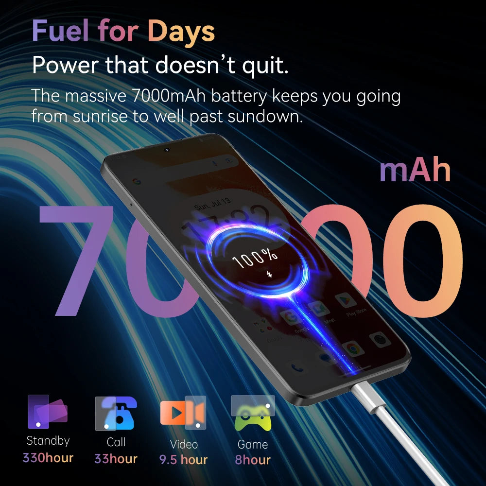 Cubot Note 60 Smartphone Android 15 | 7.2" 120Hz 16GB 128GB 48MP 7000mAh