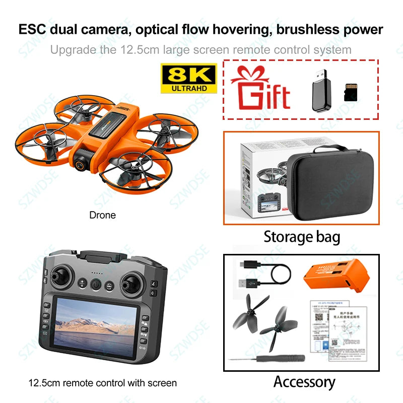 S156 RC Drone 8K 5G WiFi FPV | Dual Camera 2.4G Quadcopter Aerial Photography