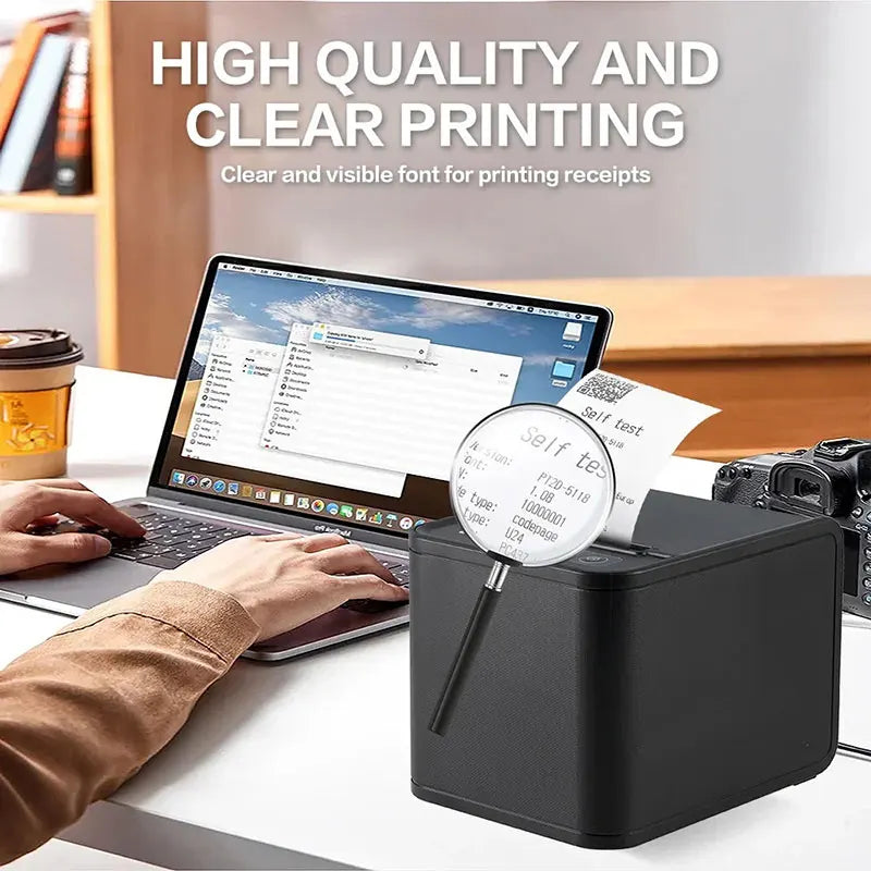 Xprinter 80mm Thermal POS Receipt Printer USB+LAN | Auto Cutter Kitchen + 1 Roll Paper