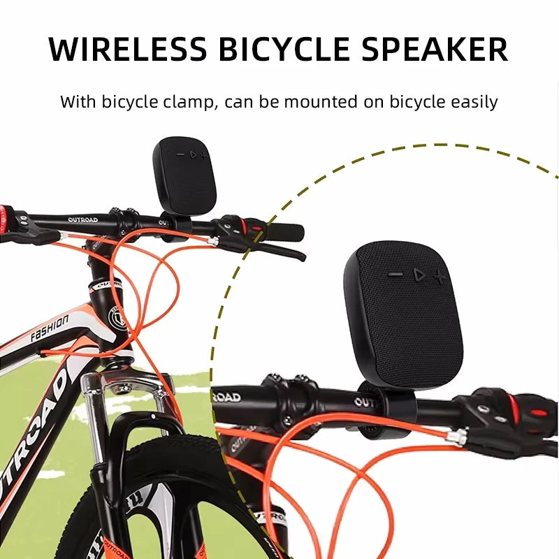 Bicycle Bike Bluetooth Speaker Portable Mini | Waterproof Subwoofer Wireless Outdoor
