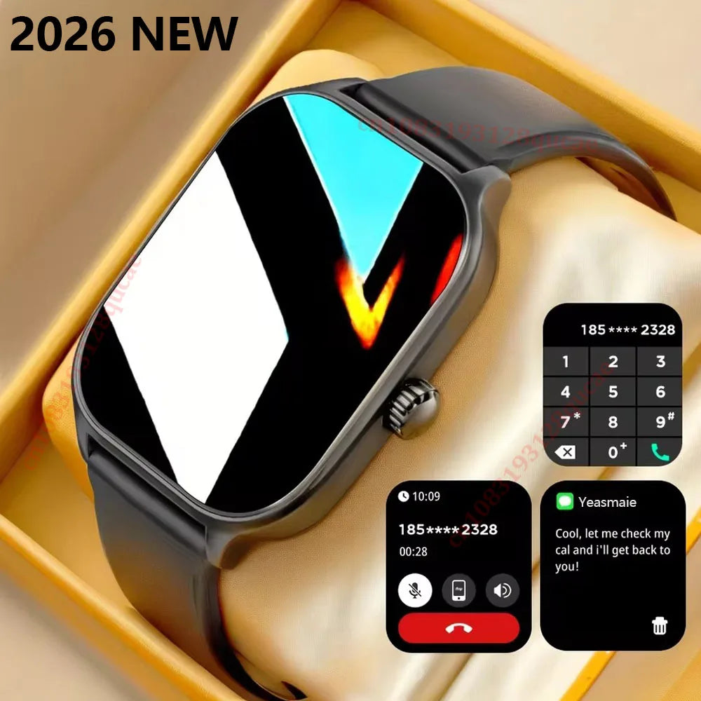 2026 Smart Watch 2.01" Colour Screen BT Call | Fitness Tracker Activity Android iOS