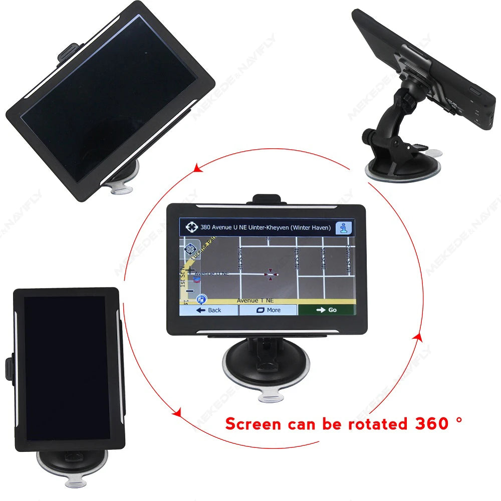 NAVIFANS 7" Car GPS Navigator Touch Screen | Europe Maps TF FM Video + Sunshade