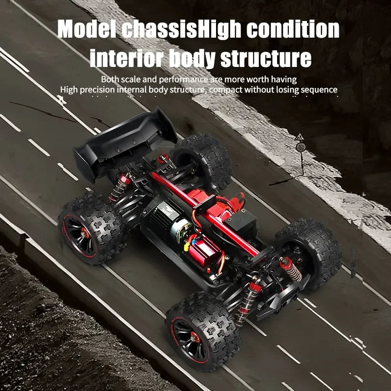 4WD RC Monster Truck 1:16 85KM/H LED | High Speed Drift 4x4 vs WLtoys 124017