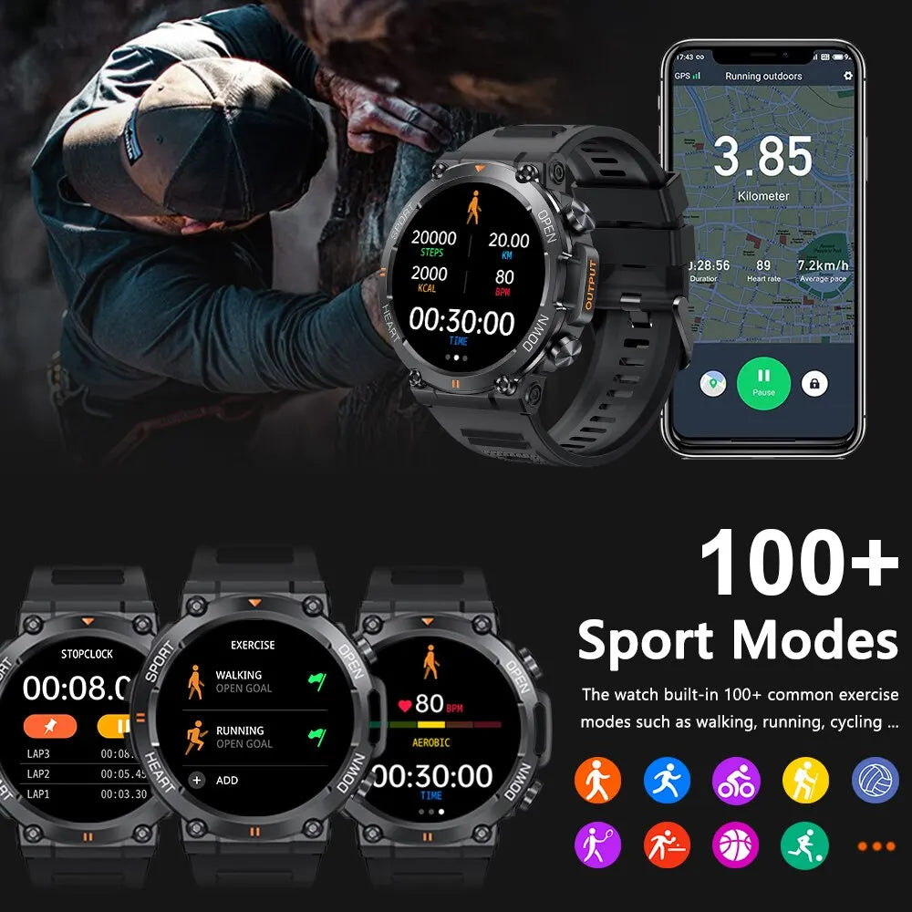 MEVADEN MD56 Smart Watch 1.39" HD BT Call | 400mAh Heart Monitor Sports Fitness