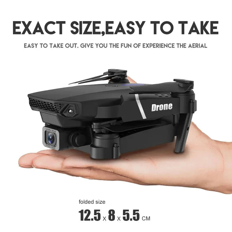 E88 Pro Intelligent Folding Drone 4K | Single/Dual Camera Switch WiFi FPV