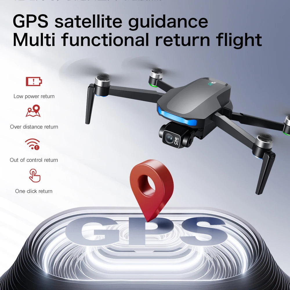 S-X1 MAX GPS Drone 4K Camera | 3-Axis Gimbal Brushless FPV Foldable