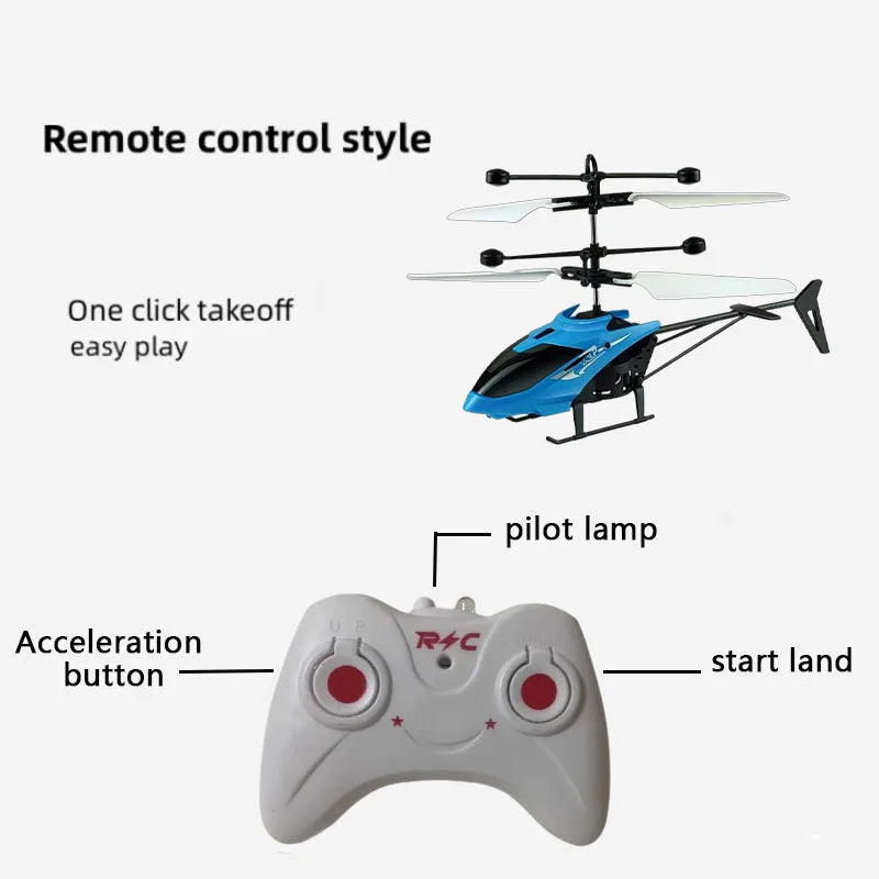Mini RC Helicopter Infrared Gesture Sensing | Remote Control Aircraft Flying Toy