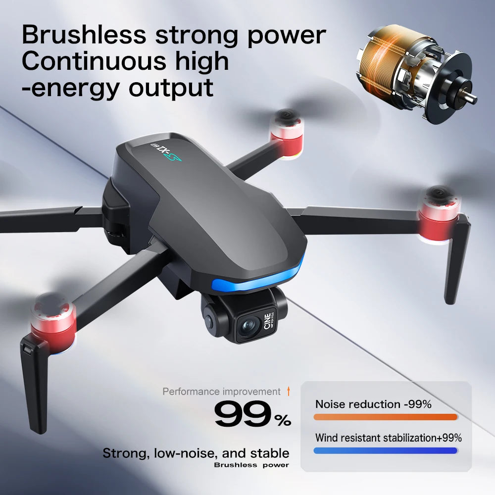 S-X1 MAX GPS Drone 4K Camera | 3-Axis Gimbal Brushless FPV Foldable