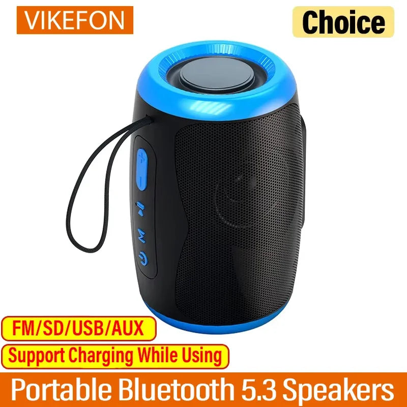 TSN-1 Portable Bluetooth 5.3 Speaker | TWS Stereo FM SD USB AUX Waterproof Outdoor