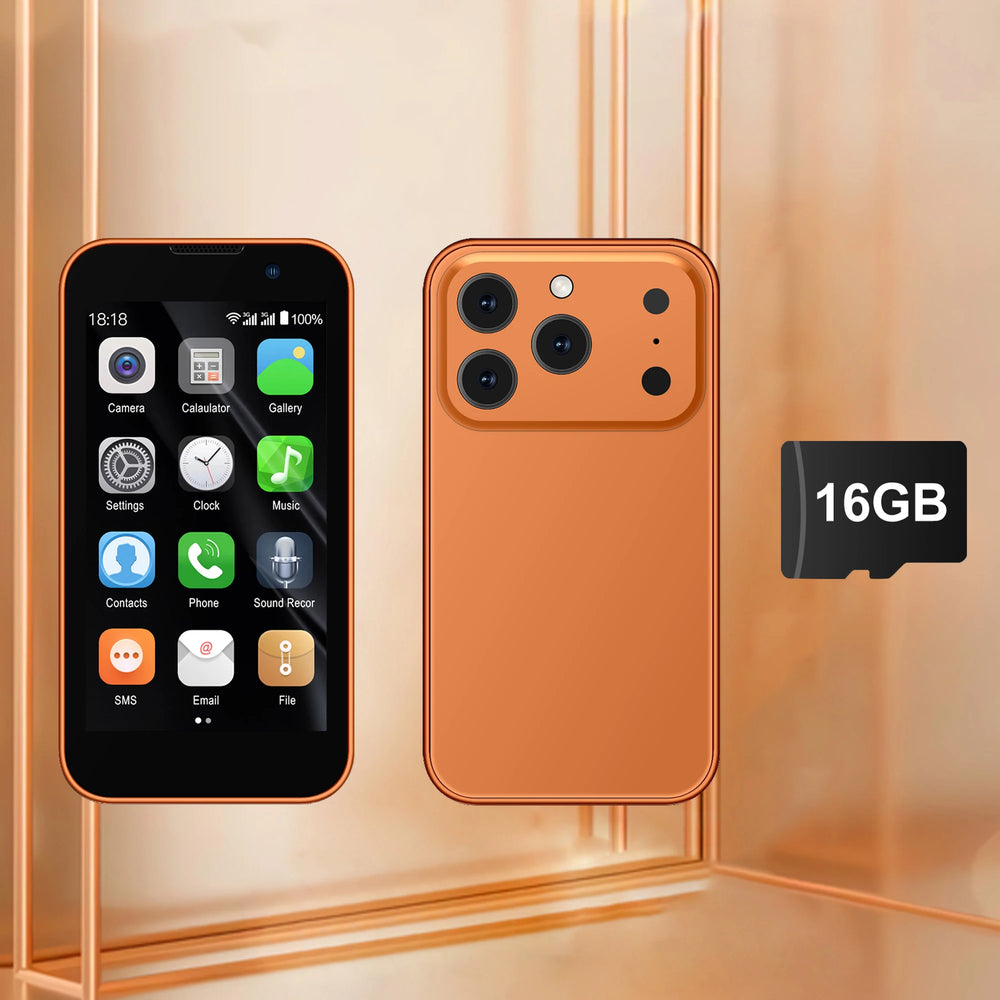 SERVO Mini Smartphone 3.0" HD | 2GB+16GB 3G GPS Face Unlock Android 9 Pocket Phone