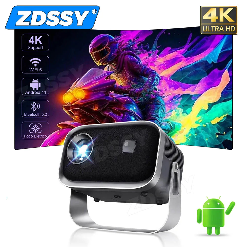 ZDSSY P28B Android 11 Smart Projector 4K WiFi BT | 1080P Airplay Miracast Home Cinema