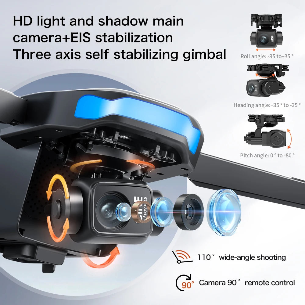 S-X1 MAX GPS Drone 4K Camera | 3-Axis Gimbal Brushless FPV Foldable