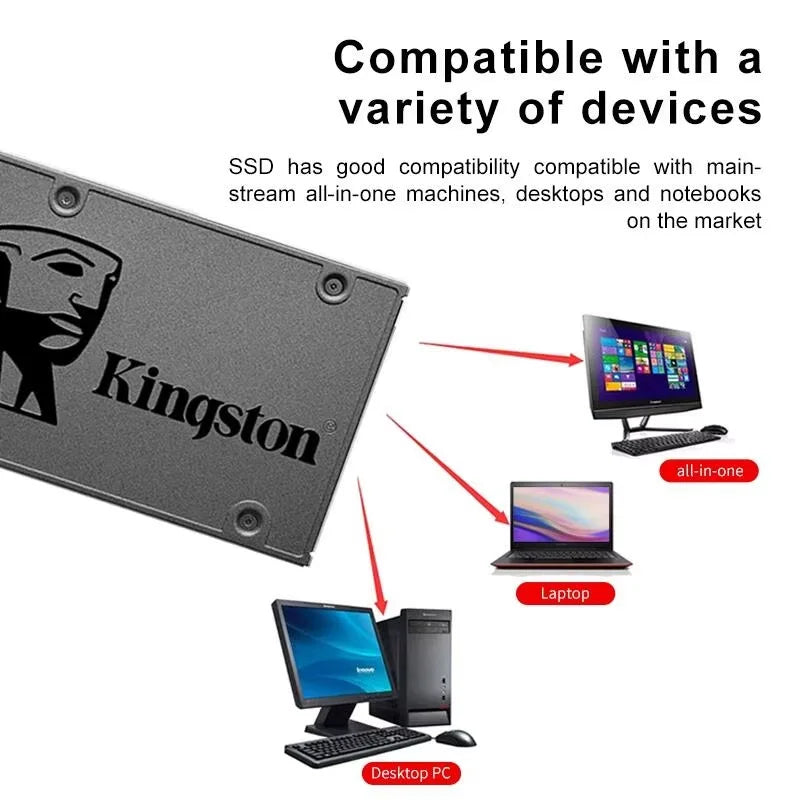 Kingston SSD KC600/A400 SATA III 2.5" | 120GB–2TB Internal Solid State Drive