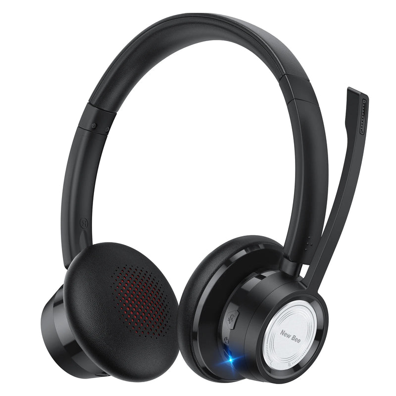 New Bee BH58 Wireless Headphones BT 5.0 | 25H Playtime Foldable Mic Office Study