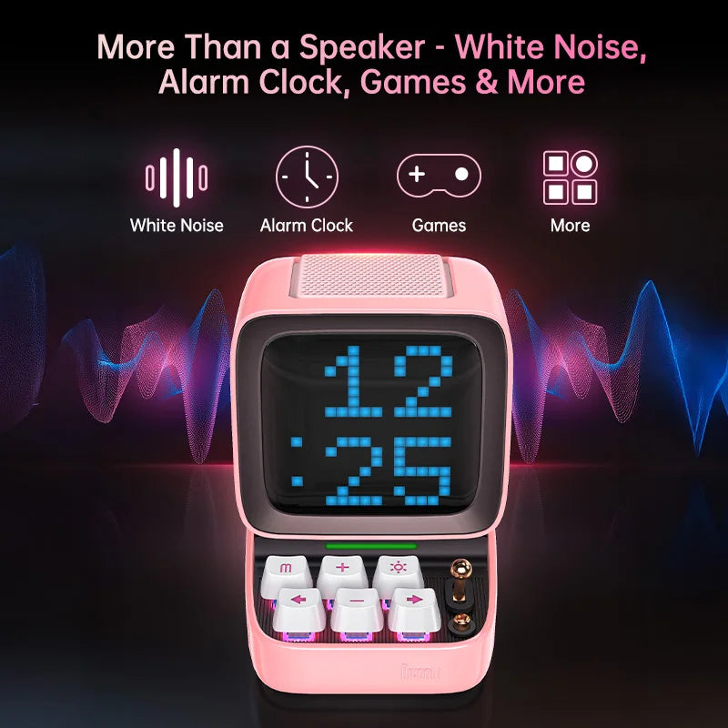 Divoom Ditoo-Pro Pixel Art Bluetooth Speaker | DIY LED Display Alarm Clock