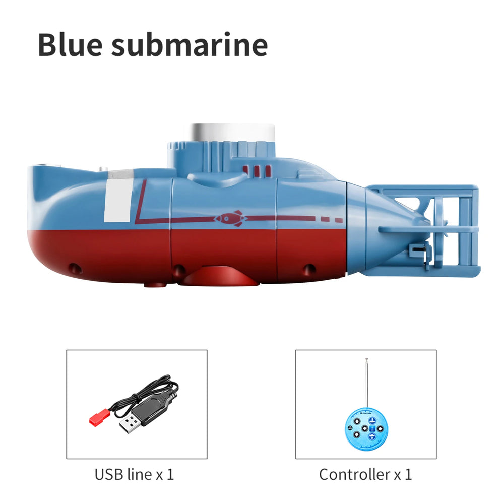 Mini RC Submarine 0.1m/s | Waterproof Diving Remote Control Boat Kids Gift
