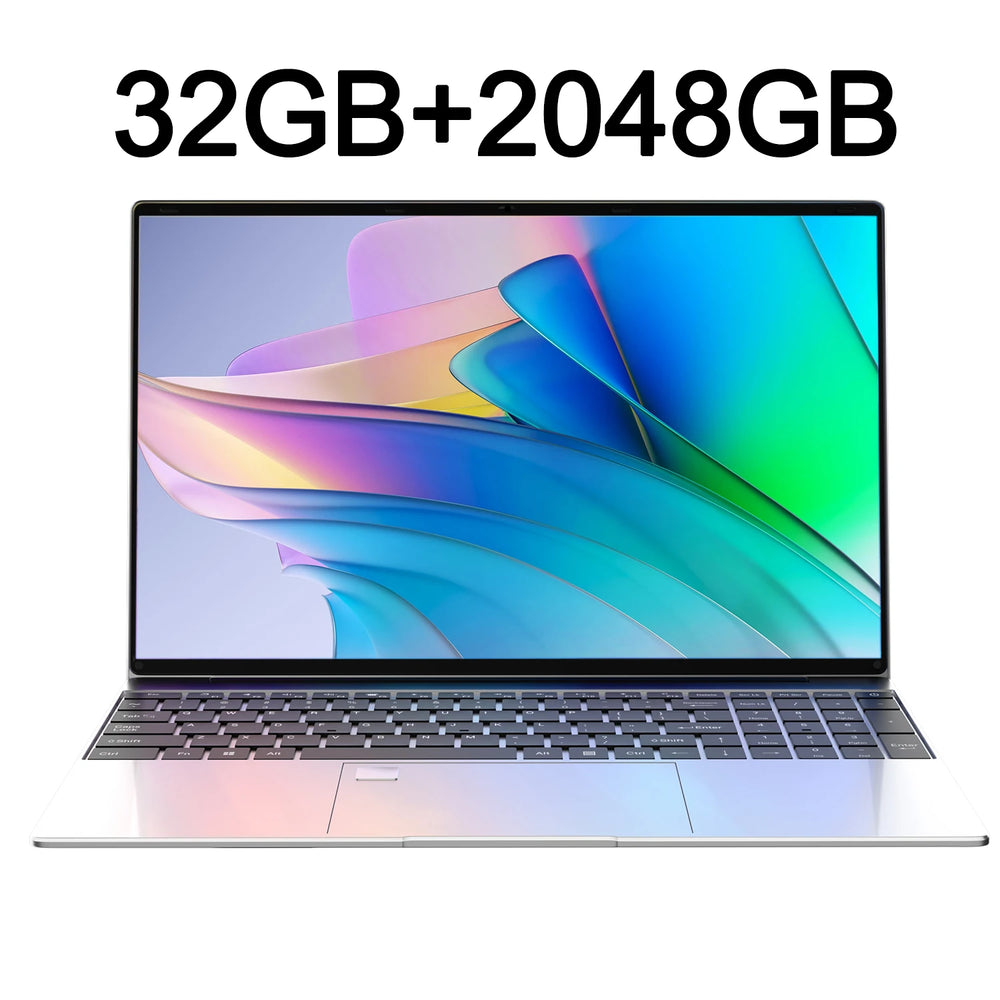 15.6" Laptop Intel 6500Y | 32GB RAM 2TB SSD Backlit Keyboard Fingerprint Win11
