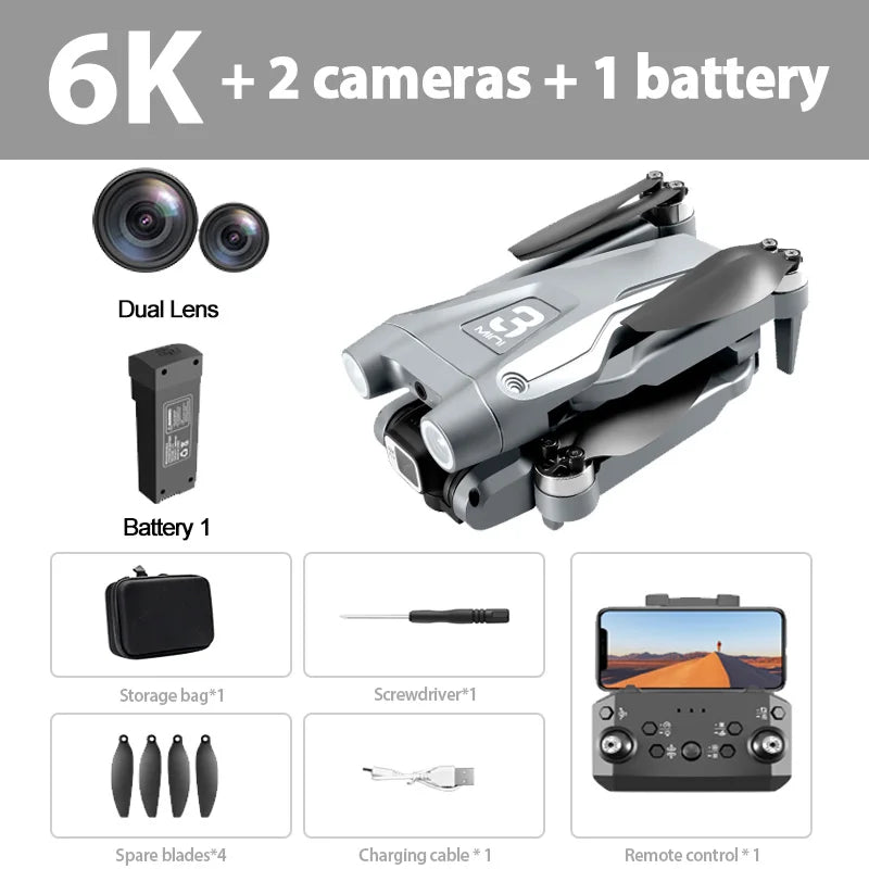 Lenovo Z908 Pro/MAX Drone 4K/8K GPS | Optical Flow 3-Side Obstacle Avoidance