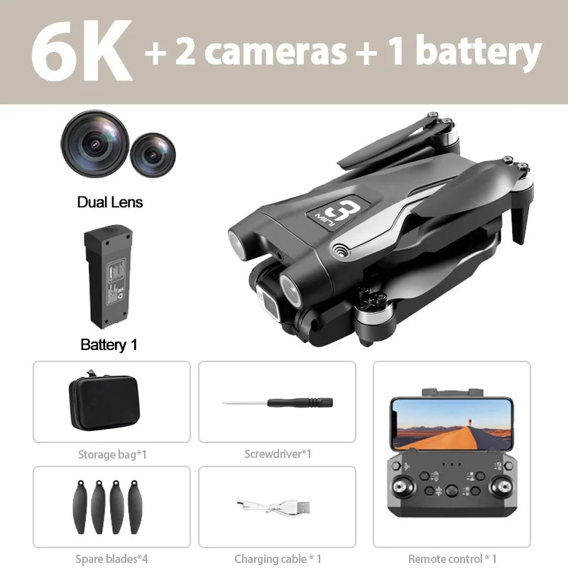 Lenovo Z908 Pro/MAX Drone 4K/8K GPS | Optical Flow 3-Side Obstacle Avoidance