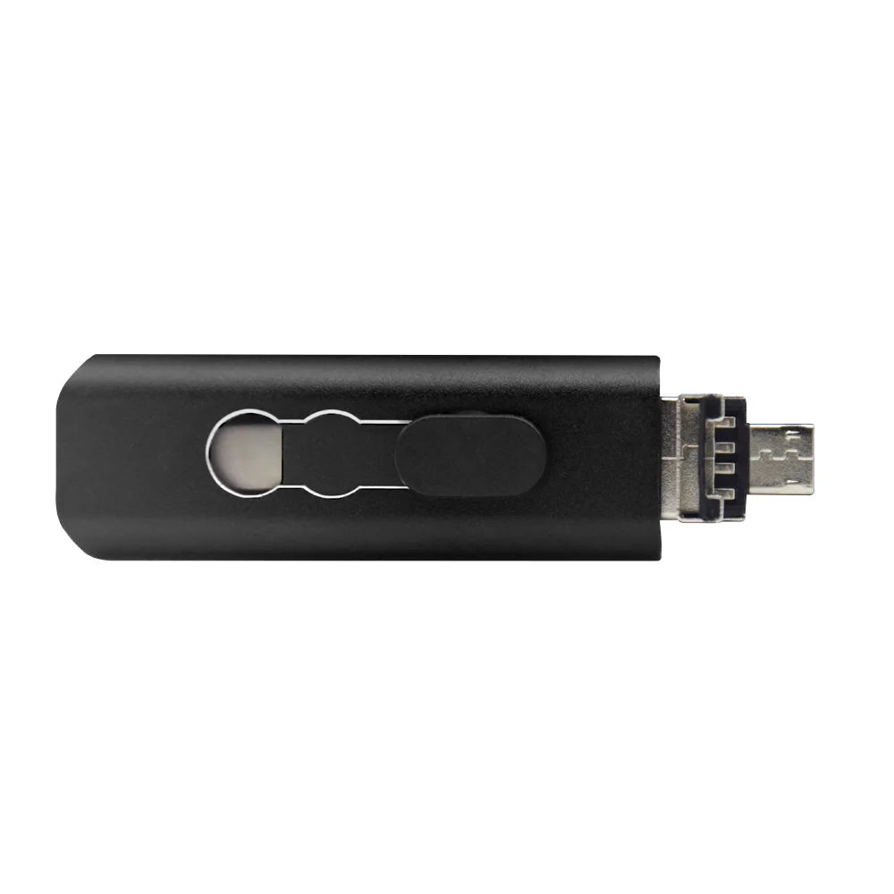 KFHIREW 3-in-1 OTG USB Flash Drive | USB 2.0 + Type-C + Micro USB | 8GB–128GB