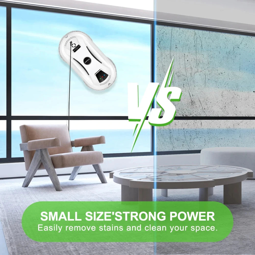 PuRuiKai Window Cleaning Robot | High Suction Anti-Fall Electric Remote Control