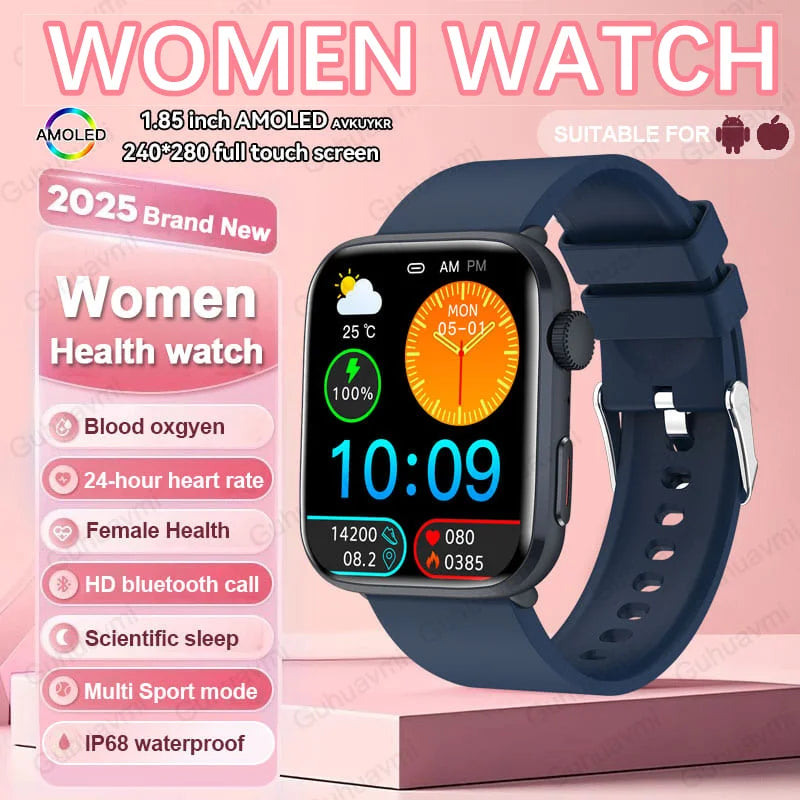 2025 AI Smart Diagnosis Watch HRV+PPG IP68 NFC | Blood Pressure Heart Rate Monitor