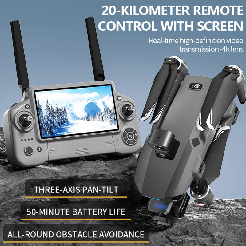 S880 Max Fishing GPS Drone 8K 3-Axis Gimbal | 5G FPV Obstacle Avoidance Airdrop