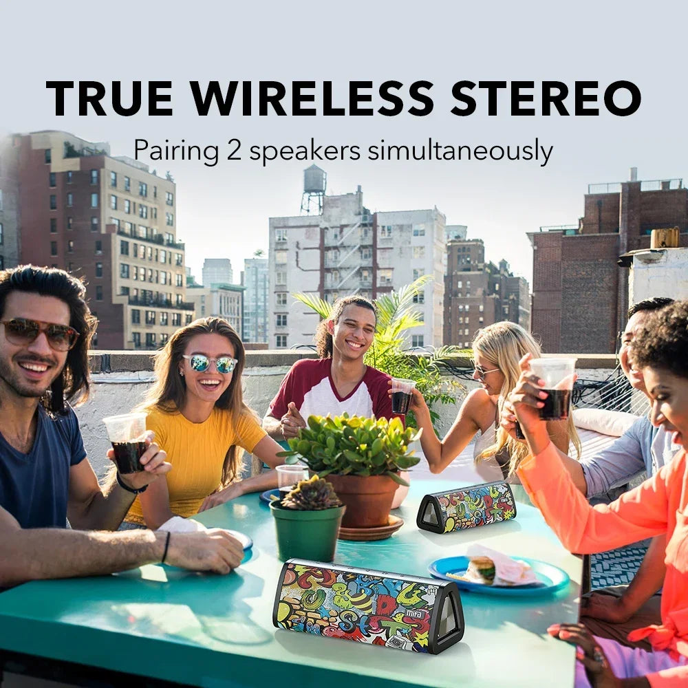 mifa A10+ Portable Bluetooth Speaker 20W | 360° Stereo IPX7 Waterproof 24H BT 5.0