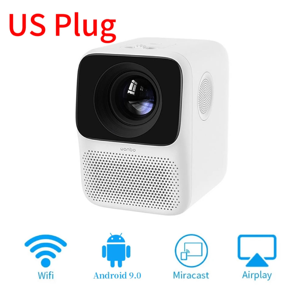 Wanbo T2 MAX Portable Mini Projector | LCD Bluetooth 1080P Vertical Correction Full HD