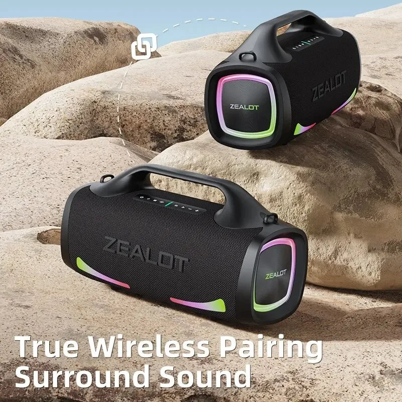 Zealot S79 Portable Party Speaker | Bluetooth 5.2 24-Hour Playtime Handle