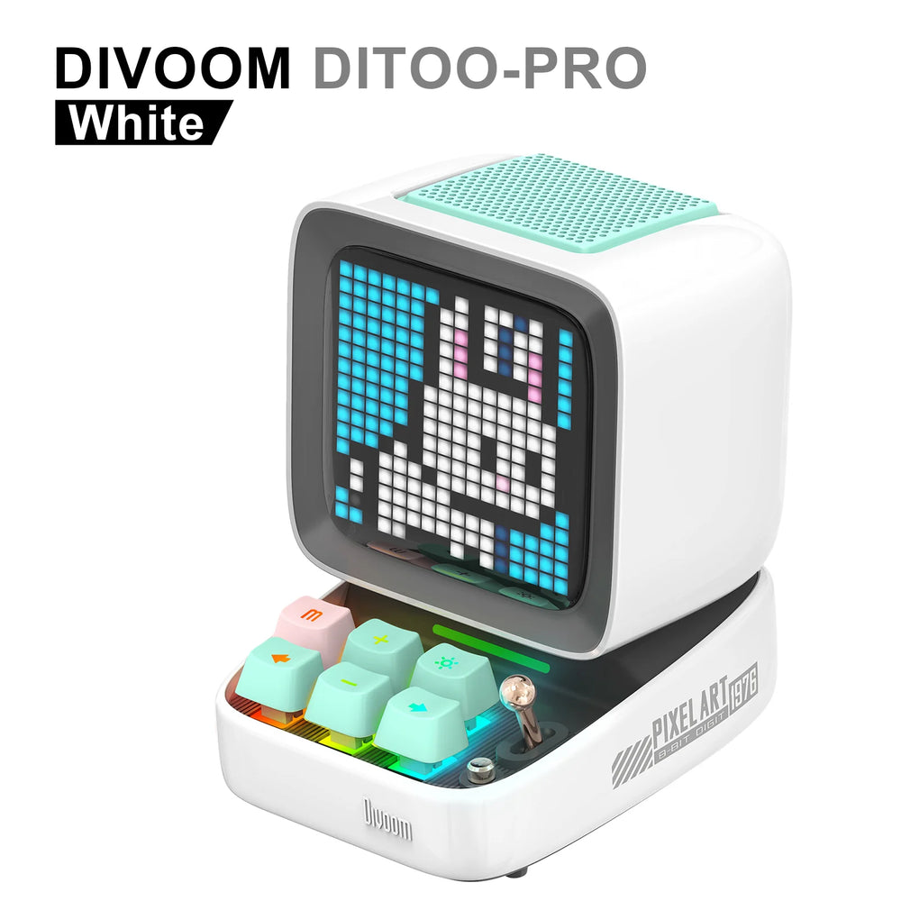 Divoom Ditoo-Pro Pixel Art Bluetooth Speaker | DIY LED Display Alarm Clock