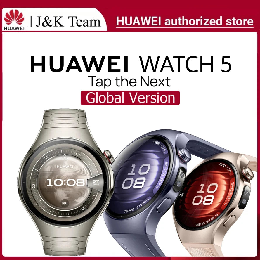 HUAWEI WATCH 5 eSIM Smartwatch | X-TAP Health MOT Blood Oxygen Running iOS Android