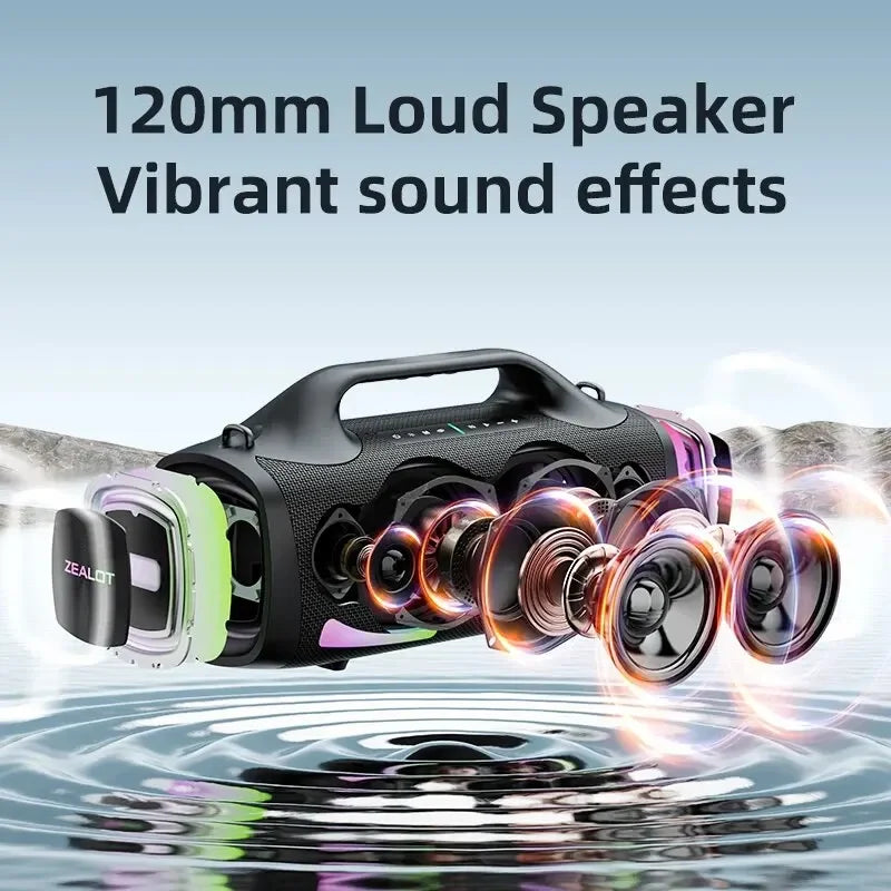 Zealot S79 Portable Party Speaker | Bluetooth 5.2 24-Hour Playtime Handle